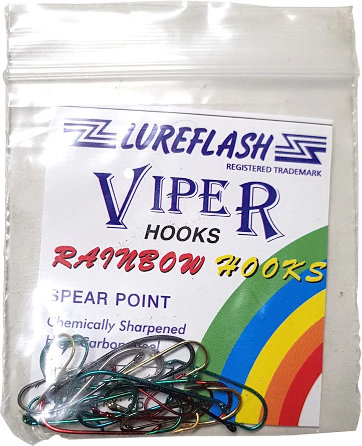 Wholesale ✨ Lureflash Viper Rainbow Hooks ⭐ 1 Wholesale ✨ Lureflash Viper Rainbow Hooks ⭐