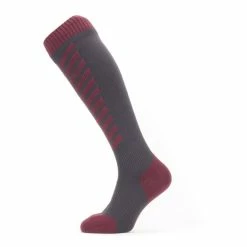 Best reviews of 💯 Sealskinz Waterproof Cold Weather Knee Length Sock 🥰 -Glasgow Angling Sales waterproof cold weather knee length sock grey red white