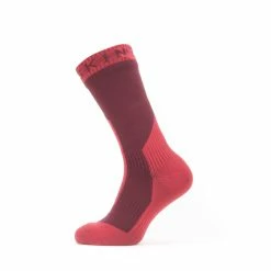 Discount 💯 Sealskinz Waterproof Extreme Cold Weather Mid Length Sock Black/Grey/White S ✨ -Glasgow Angling Sales waterproof extreme cold weather mid length sock red 8