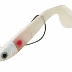 Cheap 😀 Sidewinder Weedless Minnows 👍 -Glasgow Angling Sales weedless minnowswhite red spot