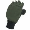 Cheapest ❤️ Sealskinz Windproof Cold Weather Convertible Mitt Olive Green/Black 🤩