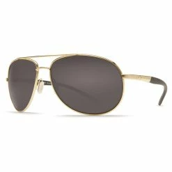 Cheapest 🥰 Costa Del Mar Wingman 👓 Sunglasses 🤩 -Glasgow Angling Sales wingman gold black temple grey lens scaled