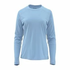 Promo 💯 Simms Womens Solarflex Crewneck 😀 -Glasgow Angling Sales womens solarflex crewneck hoody faded denim