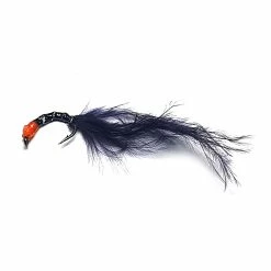 Discount 🔥 Stillwater Woolie Worms Black/Orange Size 14 - 1 Dozen 💯